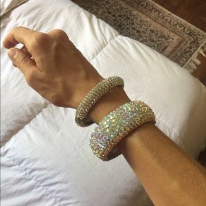 AB & clear Swarvarski crystal bracelets